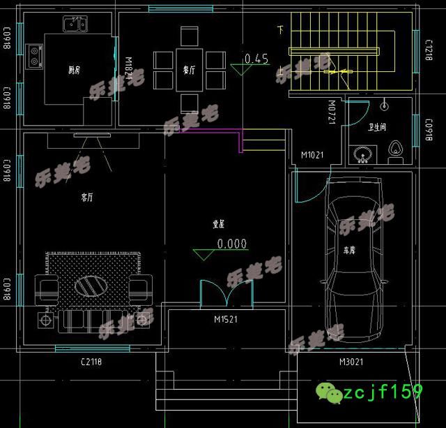 120平米农村三层自建房设计图及建房实景图,主
