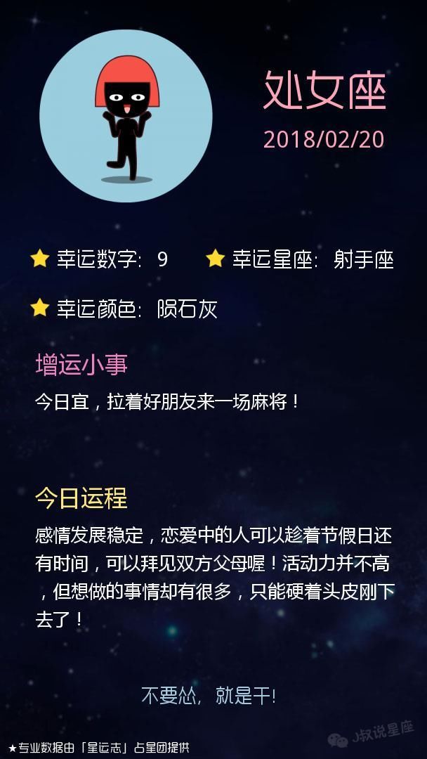 星座运势2018-02-20 摩羯座熬夜伤身，狮子座小心着凉感冒！