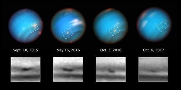 神秘海王星黑色风暴正在急速缩小消失，科学家称原因不明