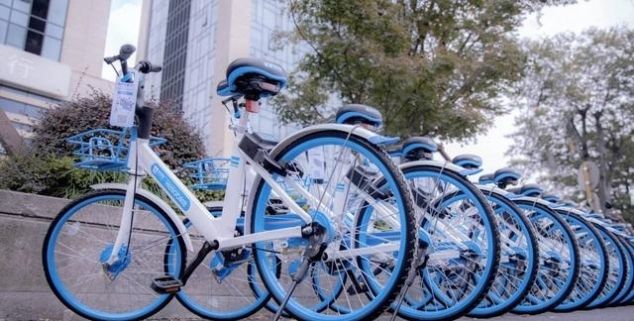 共享单车的时候