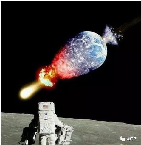 有人说从月亮上看地球好恐怖,因为地球永远不会落山!