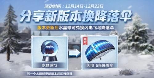 和平精英怎么才能获得降落伞