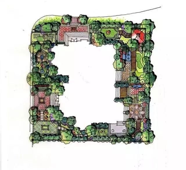 50张高清庭院设计平面图来啦~