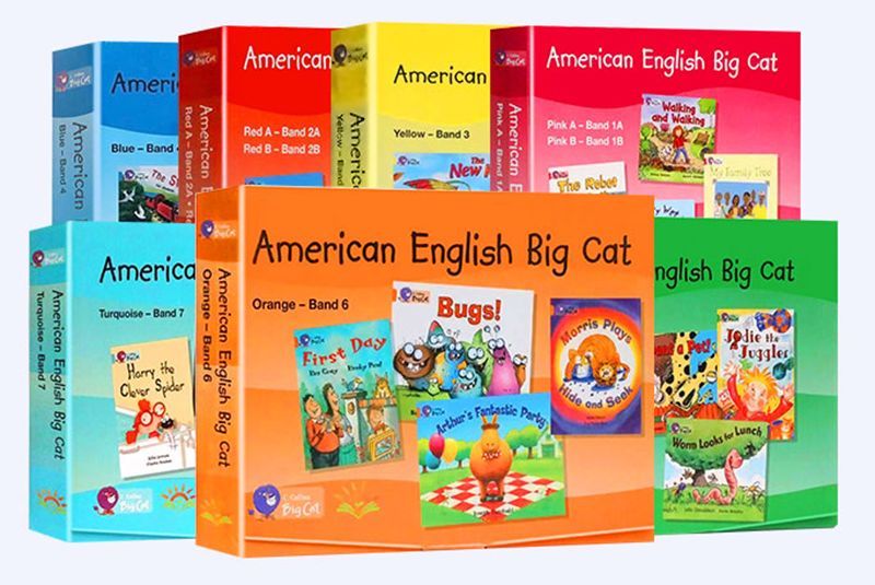 欧美主流进阶阅读套书Big Cat,带孩子一课一练