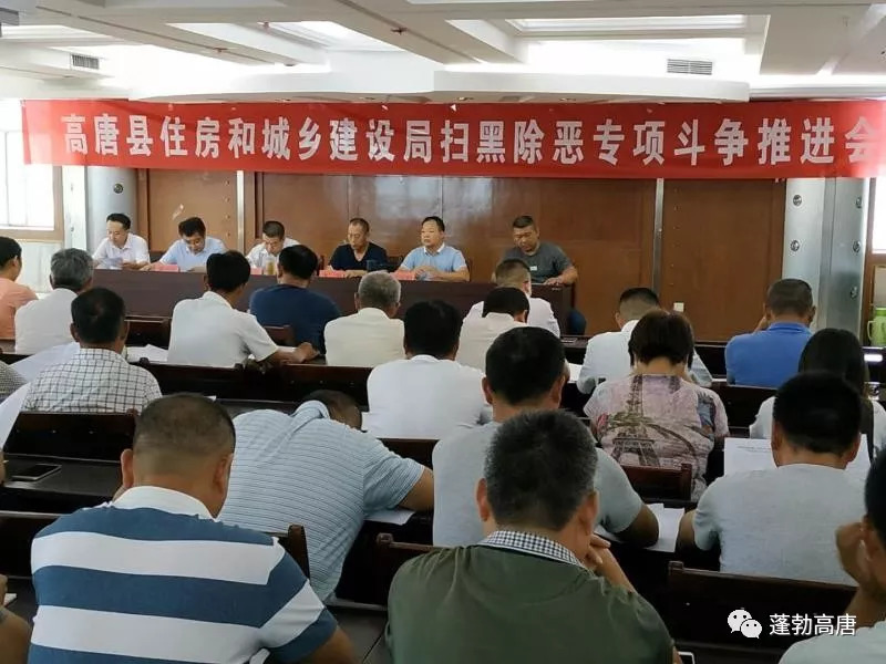 高唐建设领域扫黑除恶 重点严查这四类问题