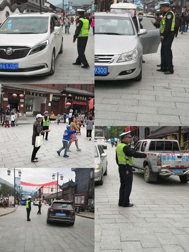 洋县交警:五一小长假,我们劳动着,更也快乐着