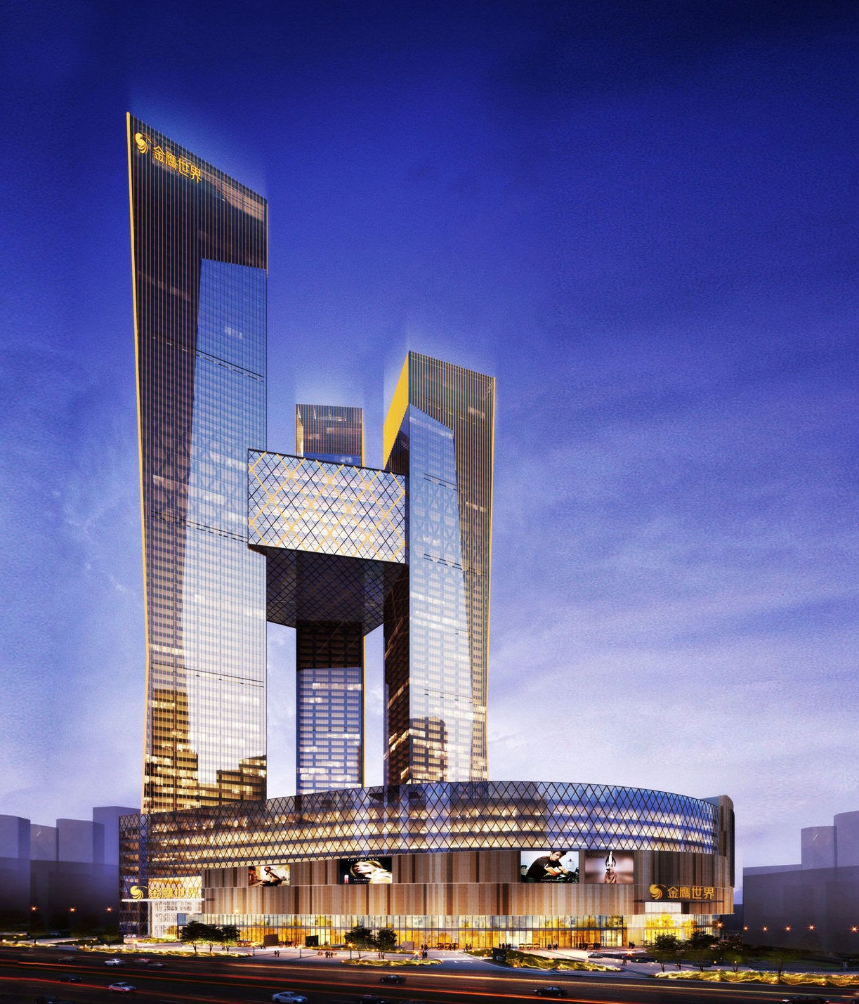 江苏南京已建成的第2高楼,河西金鹰世界赏析