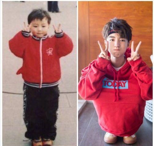 95后小花小生纯天然童年照,易烊千玺最逆袭,王