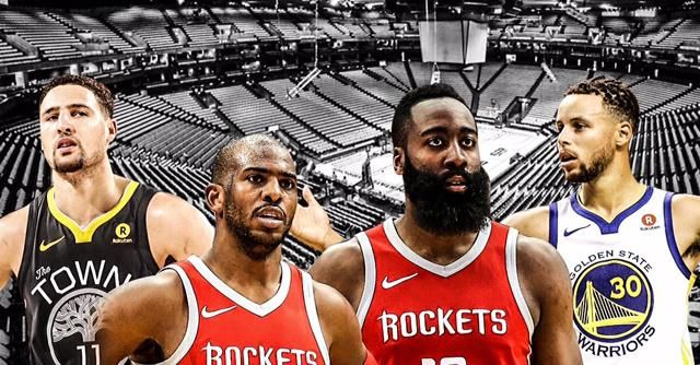 勇士火箭激战!库里中指脱臼,哈登被格林戳眼,火