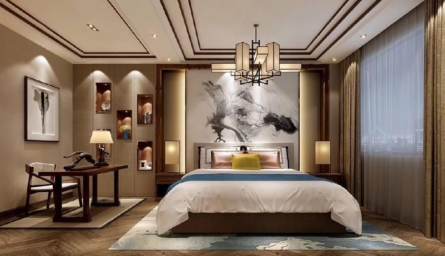 现代新中式卧室,看一眼就爱上了!