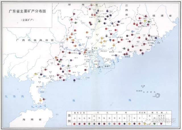 全国各省矿产资源分布，煤炭基本是重头