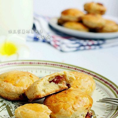 绿豆浆蔓越莓司康