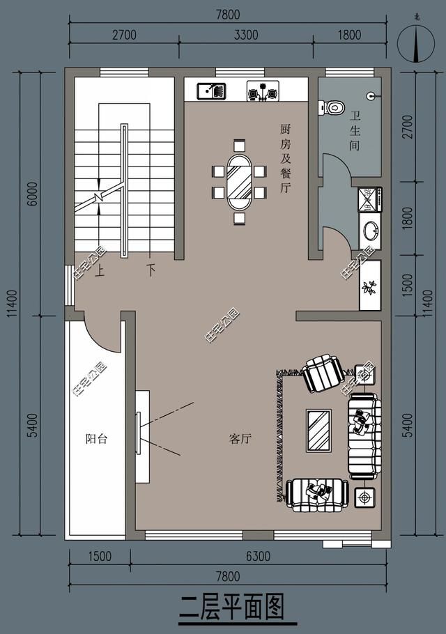 90后农村自建房，现代风格户型6套，含平面图