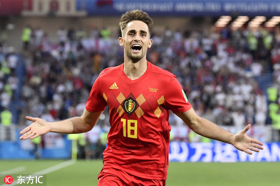 贾努扎伊弧线球 比利时1-0英格兰小组头名晋级