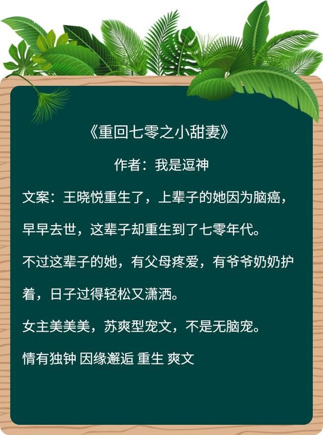 是哪个小可爱要的年代重生文小说?快来打包抱