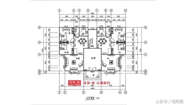 兄弟携手建双拼别墅，5套户型哪个更美？含平面图