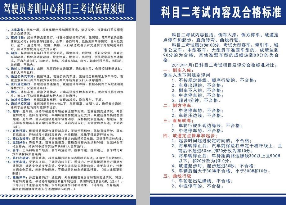 2019科目三考试内容及合格标准