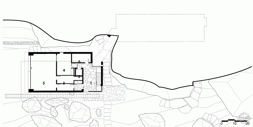 Maxpro｜栖息在山岩之中的镜面住宅