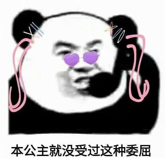 趣逗熊猫头表情:你敢受过我?本表情就没进来请公主包欺负图片