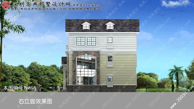 农村住房自建别墅带双天窗设计图