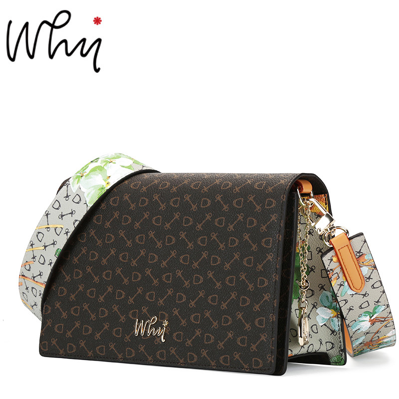 领券50元后648元-WHY包包女2018新款宽肩带