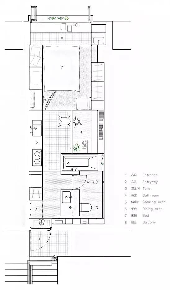 五十平米内住宅平面合集，小尺度空间让生活更高效