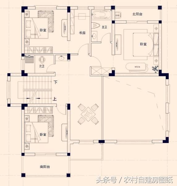 7款三层农村自建房设计，4款带堂屋，3款造价不超过30万