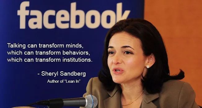 别止步不前！?Facebook COO 给职场女性的三条建议