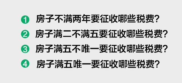 房产证满二或满五，缴税时有哪些差别？