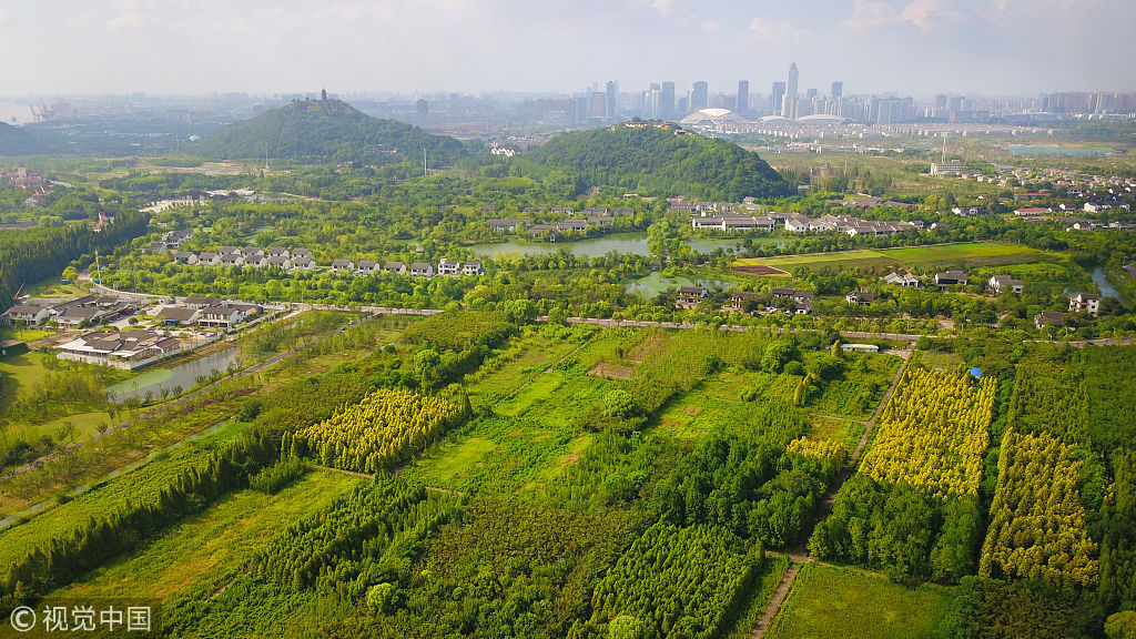 江苏南通五山及沿江生态修复进展顺利 生态景