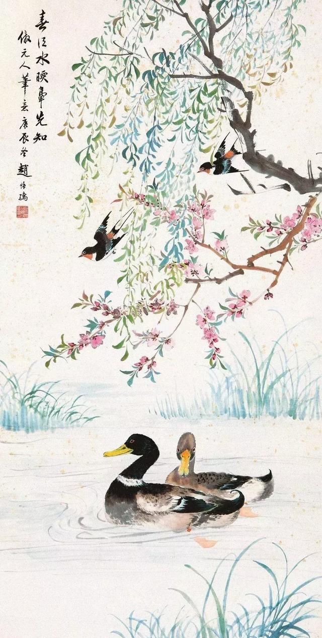 最富诗意的国画,春江水暖鸭先知!