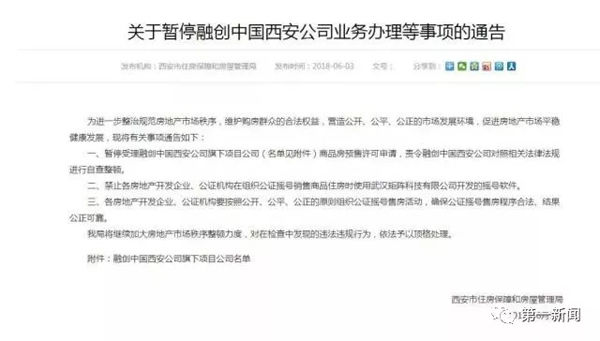 西安内定关系房全面停售 106套违规销售房源正退款_张家口新鲜事