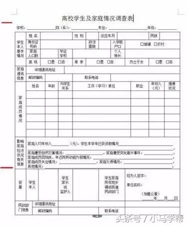 全国高考贫困生请注意:录取通知书这张表,每年