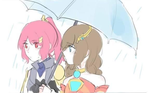 王者荣耀:大乔和木兰吵架了,花乔的雨中故事,大