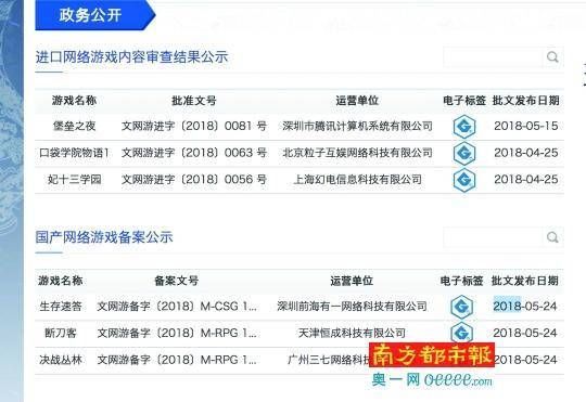 国产游戏备案、版号申报暂停 CJ展之前或可恢