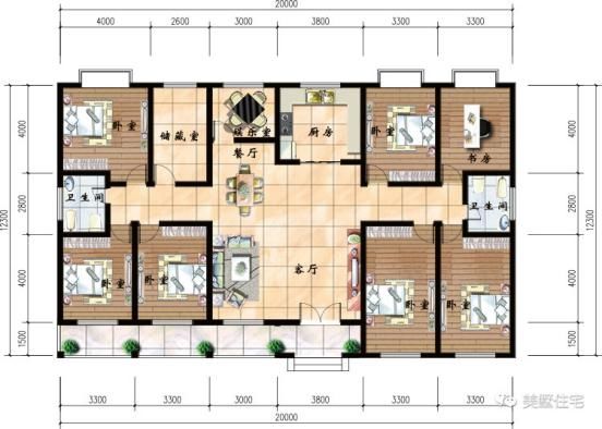 20万，五款精美舒适的农村一层别墅，看过的人都说好 一层自建