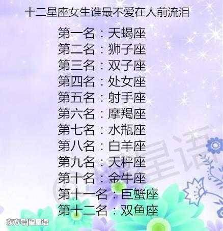 12星座这么努力赚钱都是为了啥、12星座女谁最不爱在人前流泪