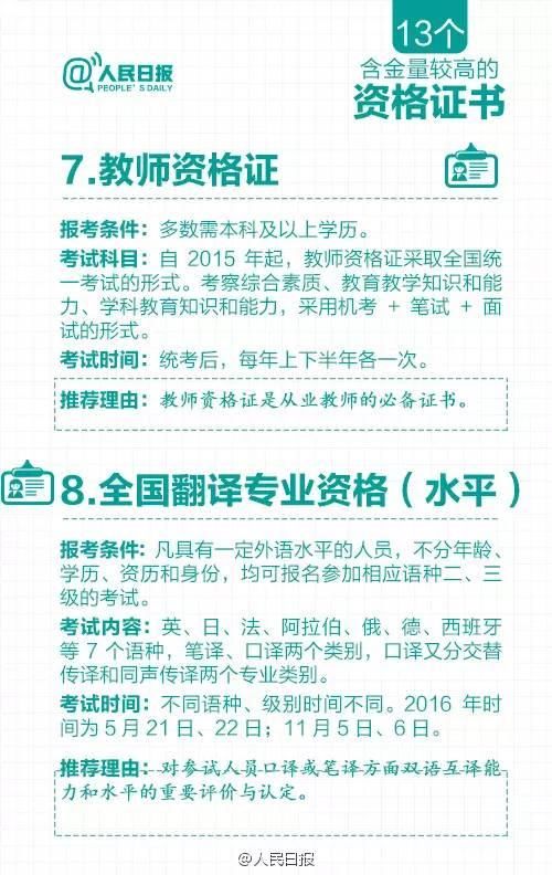 好消息国务院取消一大批证书，剩下这13个资格证书哪个含金量最高