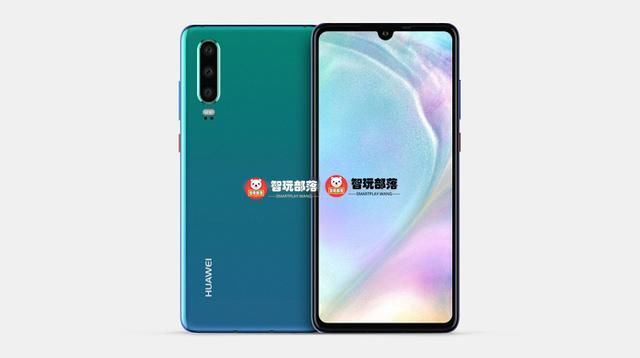 华为P30渲染视频曝光:5G版麒麟985?水滴屏+