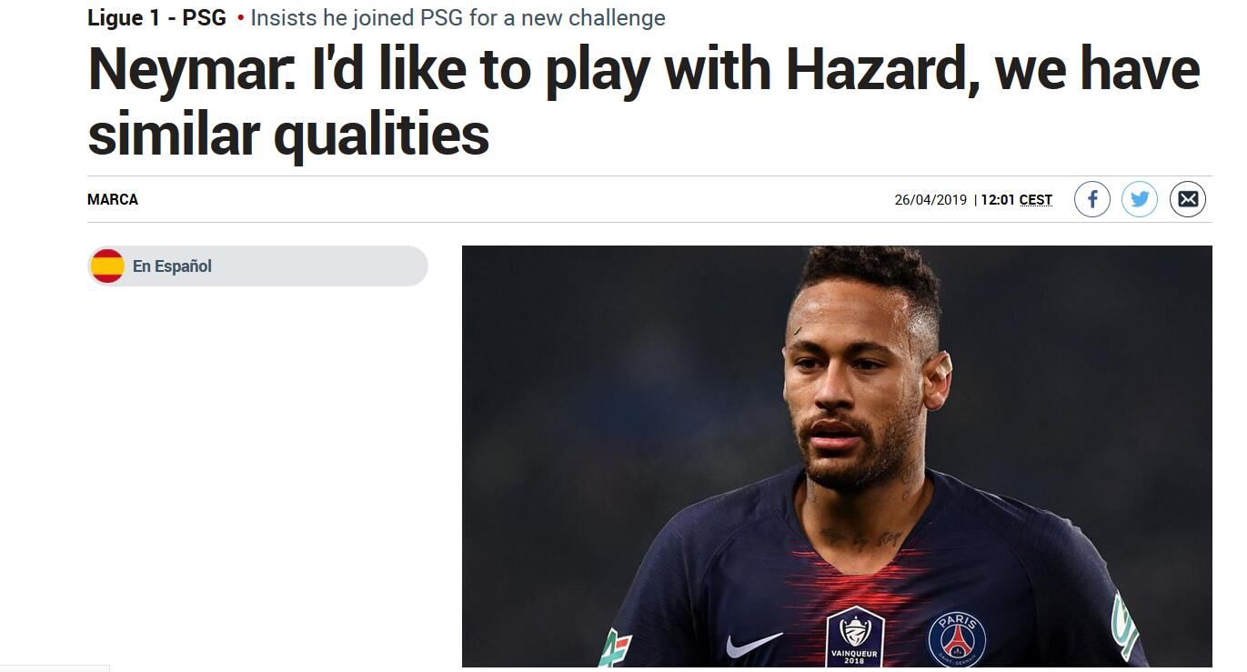 内马尔因过激言论欧战禁赛3场 处罚带到皇马去