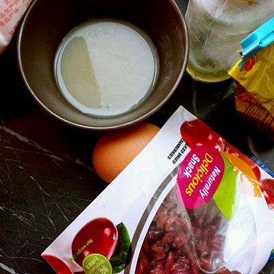 绿豆浆蔓越莓司康