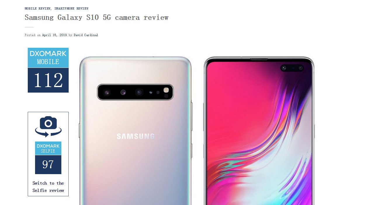 三星S10 5G拍照总分第一,看完成绩后,网友表示