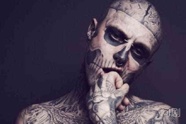 年仅32岁的僵尸男孩Rick Genest自杀离世 曾被