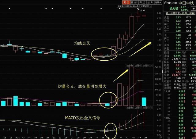 “三线金叉”暗示着股价即将要飙升，坚决捂股，必赚得盆满钵满！