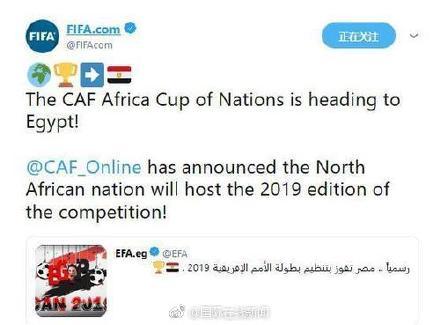 埃及赢得2019年非洲杯举办权