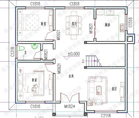 1110农村简单实用二层自建房现场实拍图:20万