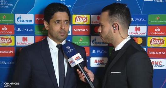 巴黎主席:对足球比赛的结果感到十分失望,但赛