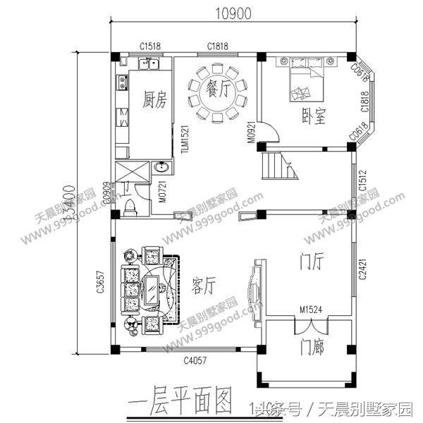 5款农村最受欢迎的别墅户型，2、3号太豪华没有足够大洋不敢动工