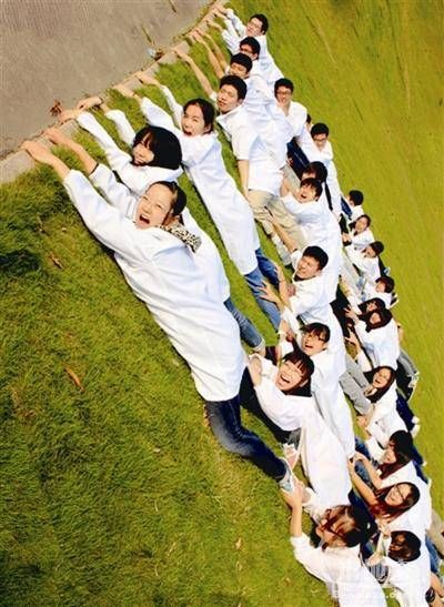 学校创意集体照造型|队形大全