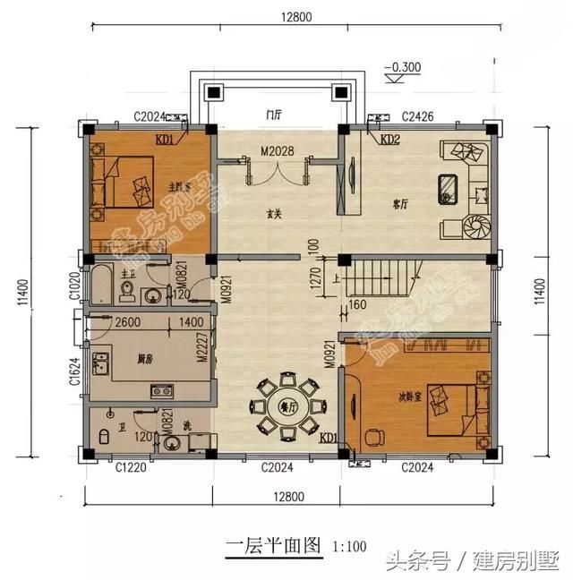 3款经典好看的三层别墅户型，不看布局看外观我就爱上了